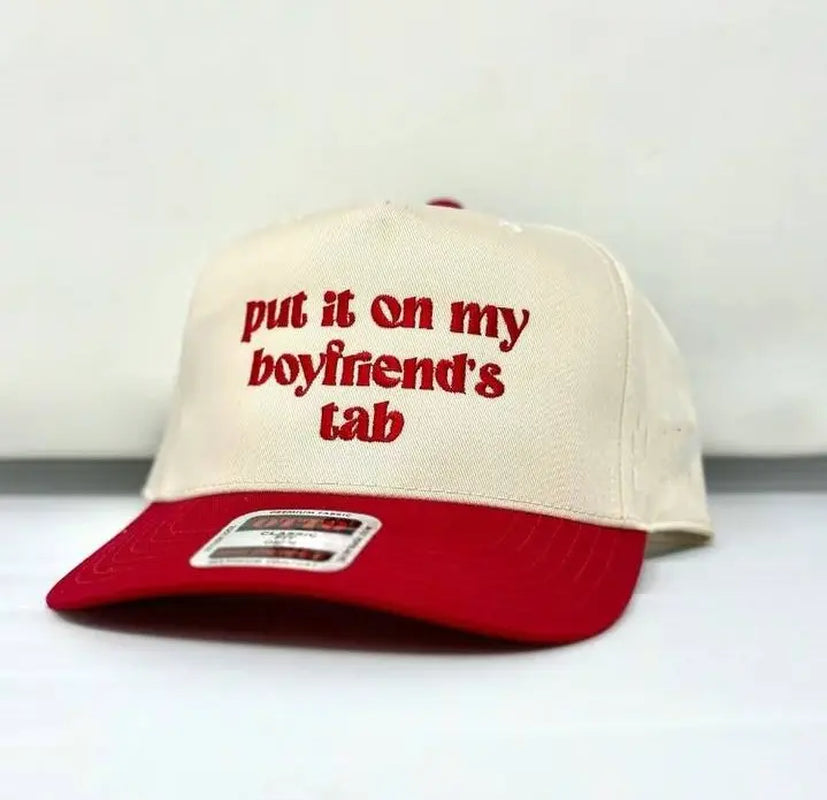 Put It on My Boyfriend'S Tab Trucker Hat, Boyfriends Tab Hat, Funny Girlfriend Hat, Foam Trucker Hat, Summer Trucker Hat, Trendy Trucker Hat, Baseball Hat, Popular Trucker Hat, Womens Trucker Hat, Funny Trucker Hat